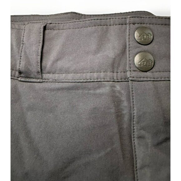 REI Black Straight Leg Pants Womens Outdoors Hiking Nature Size 16 Petite - Picture 6 of 9